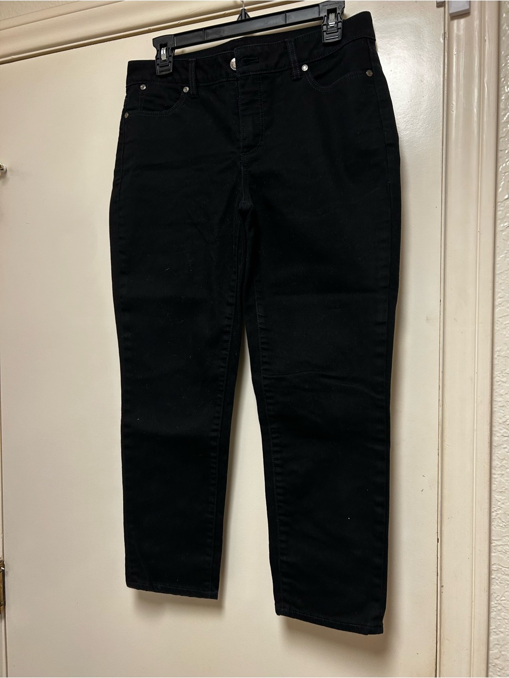 Talbots Black Signature Cropped Jeans